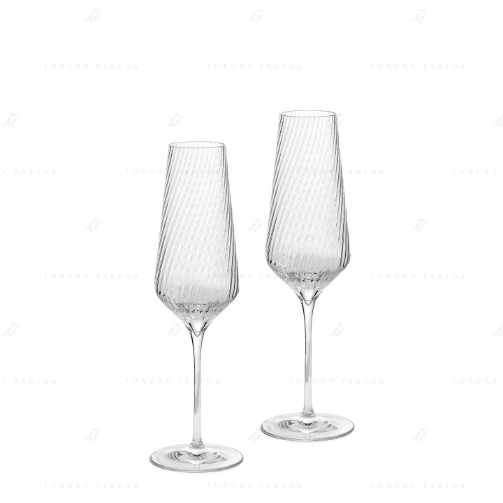 Флюте для шампанского 260мл, 2шт. коллекции Vera Wang Swirl бренда Wedgwood