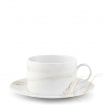 Чашка чайная с блюдцем коллекции Vera Wang - Venato Imperial бренда Wedgwood