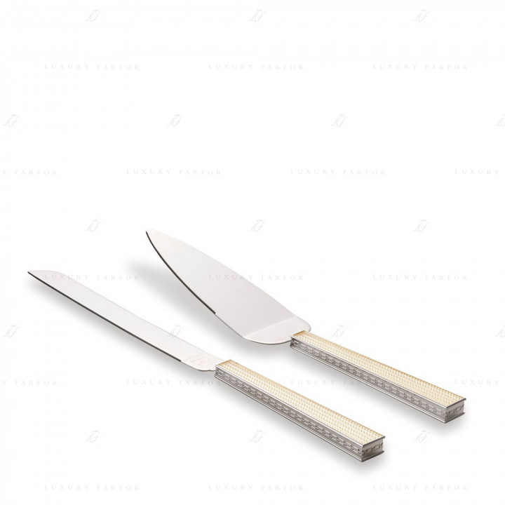 Нож для пирожных и лопатка для торта коллекции Vera Wang with Love Nouveau 