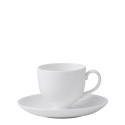 Чашка чайная с блюдцем 150мл коллекции Wedgwood White бренда Wedgwood