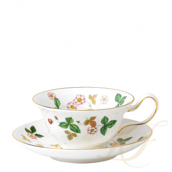 Чашка чайная с блюдцем 150мл коллекции Wild Strawberry бренда Wedgwood